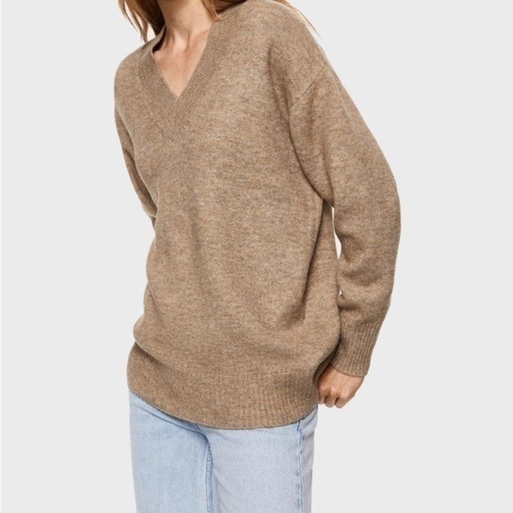 MANGO V-Neck Knitted Sweater